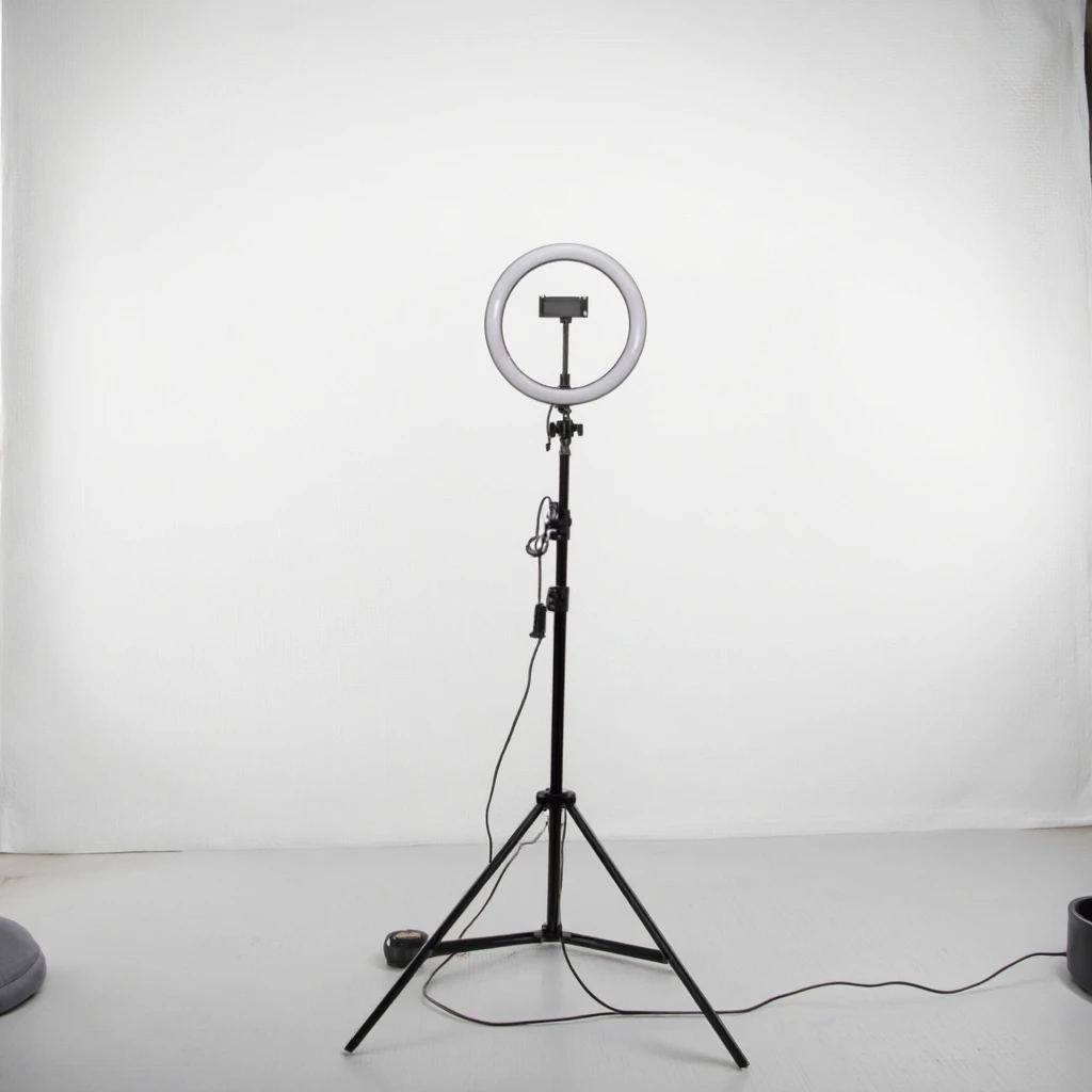 10-inch Rgb Colorful Led Ring Light Tripod For Phone Makeup