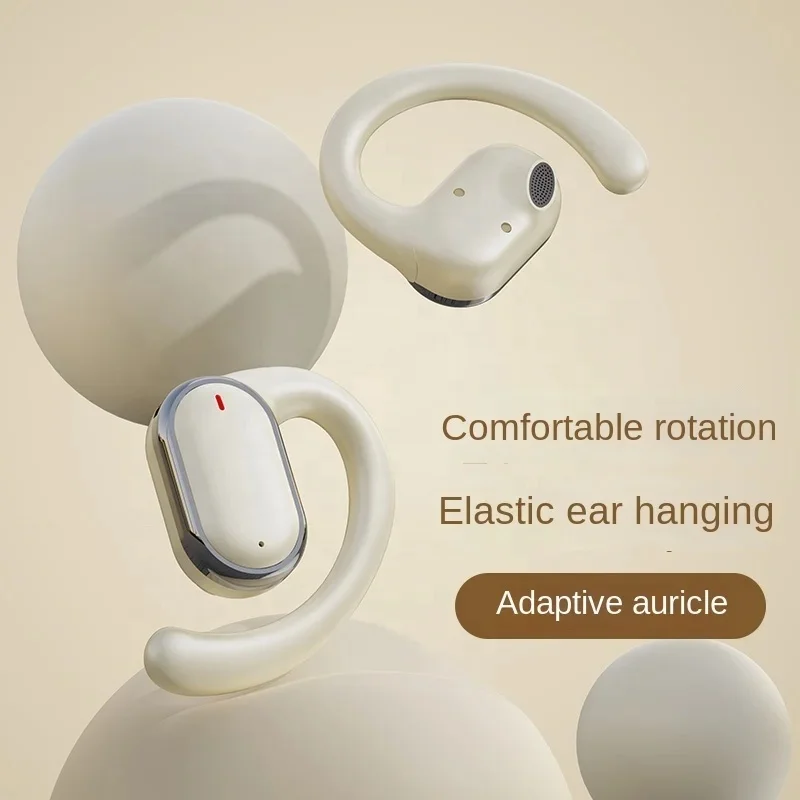 X93 Power Display Stereo Wireless in Ear Hanging Headphone ENC Noise Reduction Earhook Earphones Headphones with Touch Display