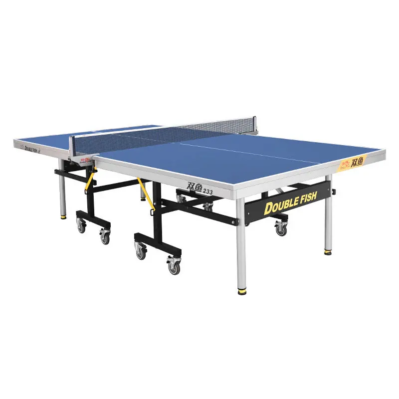 Doublefish 233 ITTF公認 25mm 折りたたみ式 移動型 卓球台 屋内用 