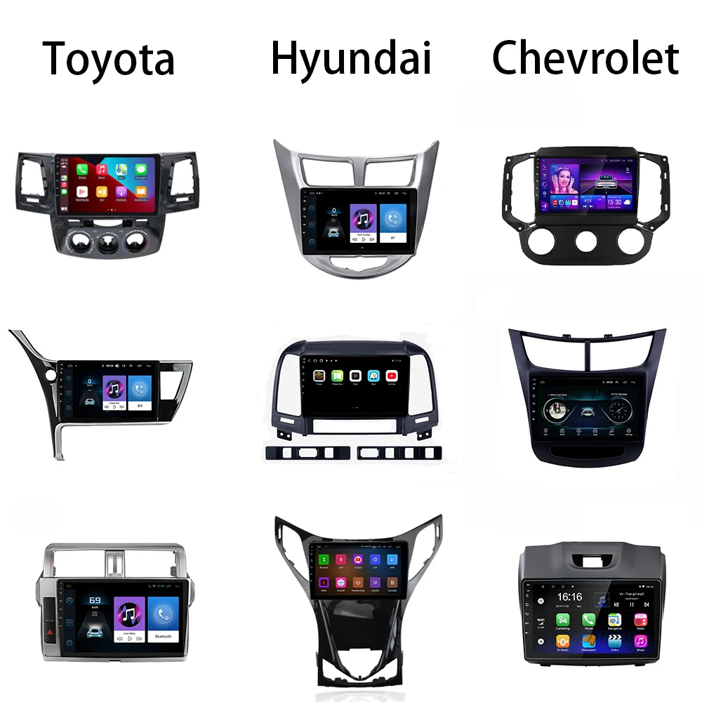 Universal Car DVD Player Frame Navigation Panel Car Radio Frame Factory Direct Price Discount Android Radio Fascia Frame