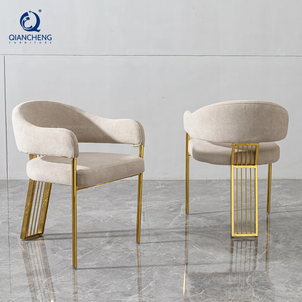 Comfy Dinning Chair Set With Armrest of 6 Manufacturer Project Patent Furniture Design Commercial Hospitality Dining Chair