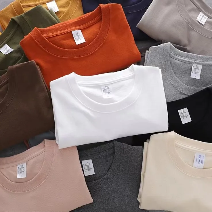 Wholesale Custom Your Brand Logo 100% Cotton Blank Men T Shirt Plain ...