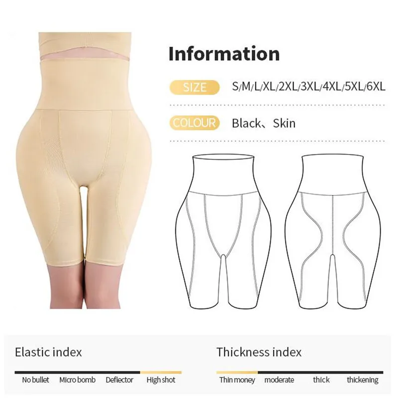 Custom Plus size Women Shapewear Control Panties Body Shaper Butt Lifter Padded Hip Enhancer Seamless Underwear