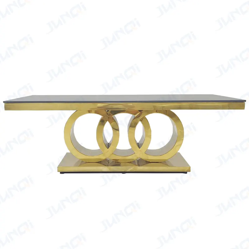 Foshan Factory Rectangular Customized Size Home Use Living Room for Sale Marble Top Dining Table