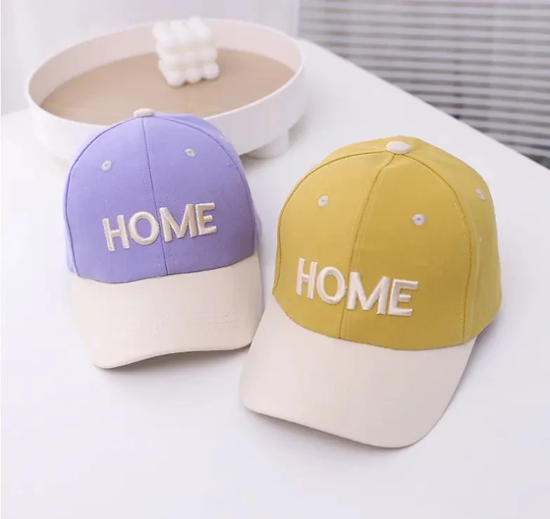 Embroidery 6 Panel Tennis Plain Blank Adjustable Classic Fitted Glitter Kids Baseball Caps factory