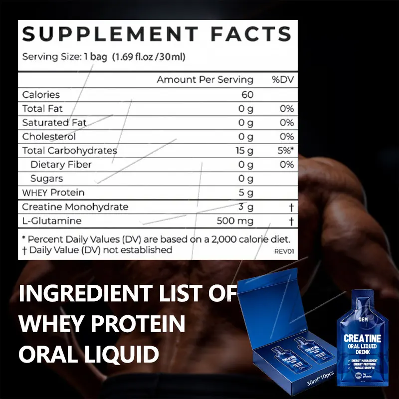 Excellent Price Creatine Monohydrate Liquid Drink Strengthens Muscle Supports Energy Recovery Protein Supplements - Image 4