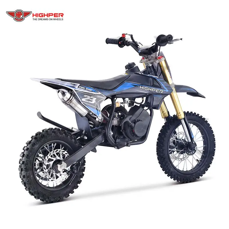 Minicross 50cc Pocket Bike Cross Epa Motorcycles 2Stroke Dirt Bike with CDI Ignition Air Cooled Engine Disc Brake F/R Kick Start