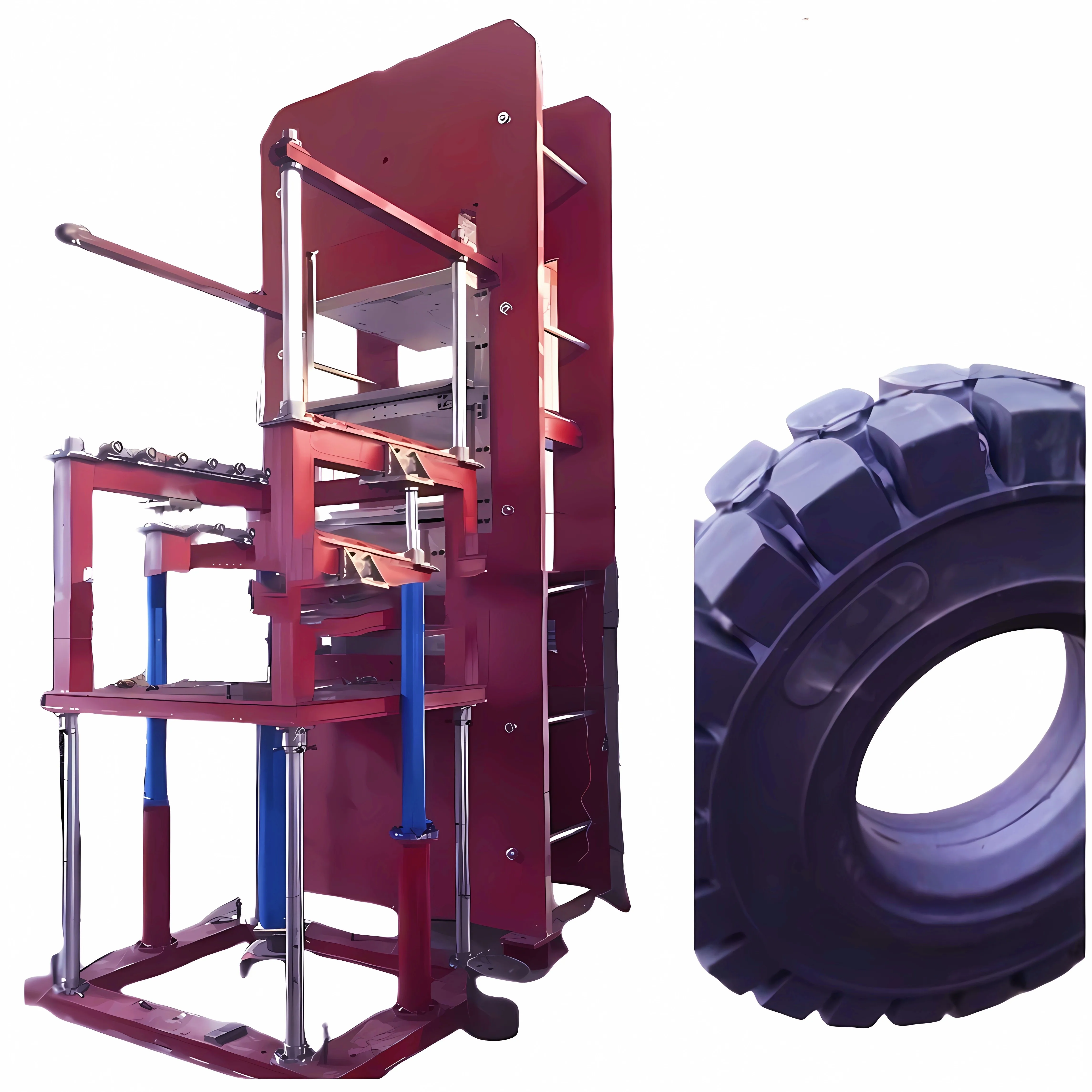 Automatic Solid Forklift Truck Tyre Vulcanizer Pressing Machine Buy