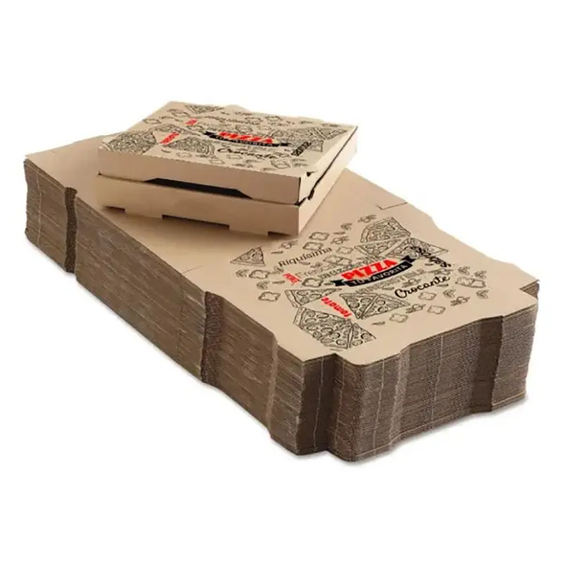 Hot selling customized corrugated paper caja caixa de pizza eco friendly box package food grade custom printed pizza box