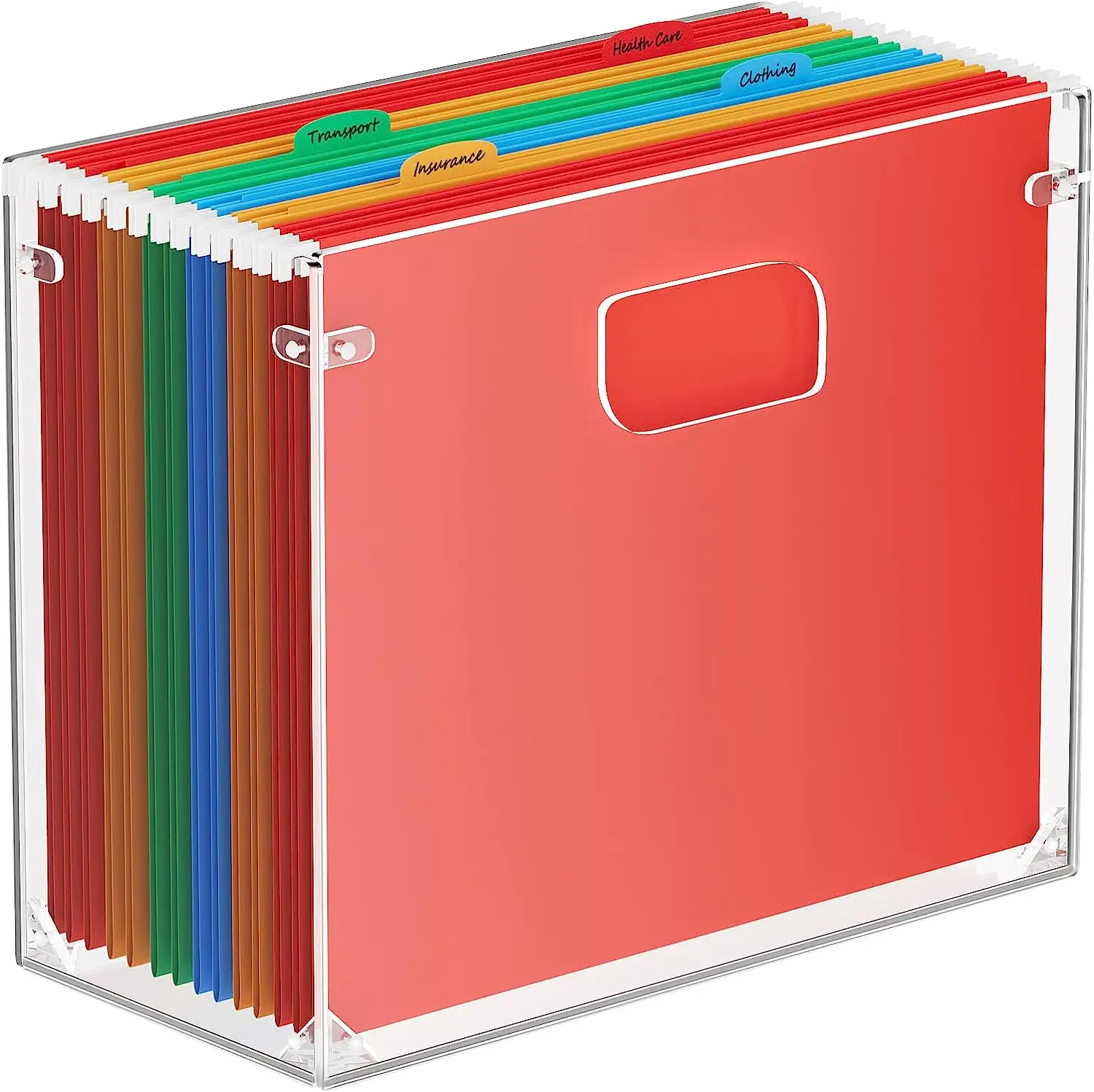 Acrylic Desktop File Organizer - Modern & Customizable