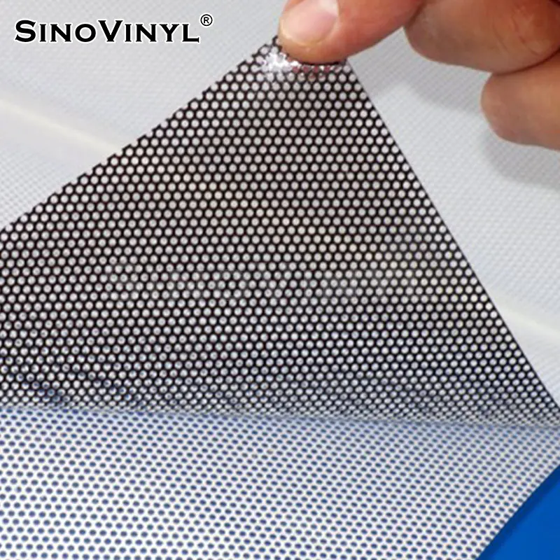 One Way Vision Digital UV Eco-Solvent Printed Vinyl Window Glass Film Eco-Friendly Poster Materials