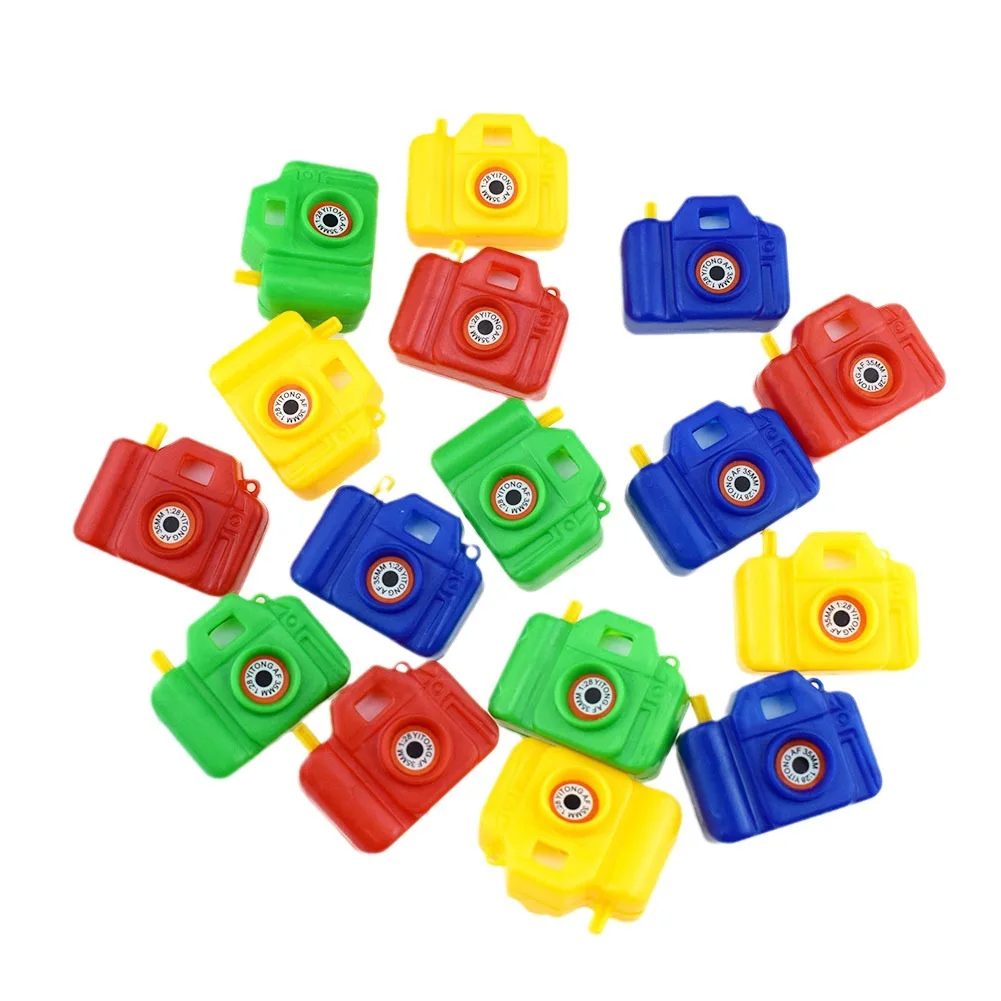 Mini Plastic Animal Camera Viewers Clicking Camera With Animal Pictures Cheap Small Camera Toy for 2 Inches Vending Capsule