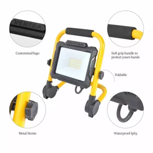 Vertak Powerful Rechargeable Led Work Light 20w Construction Durable Commercial Working Lamp