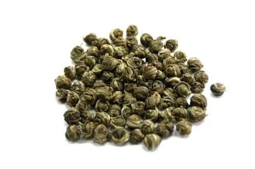 Free Sample Top Quality Qu Luo Wang Jasmine Flavor Round Dragon Pearls Tea With White Bud-