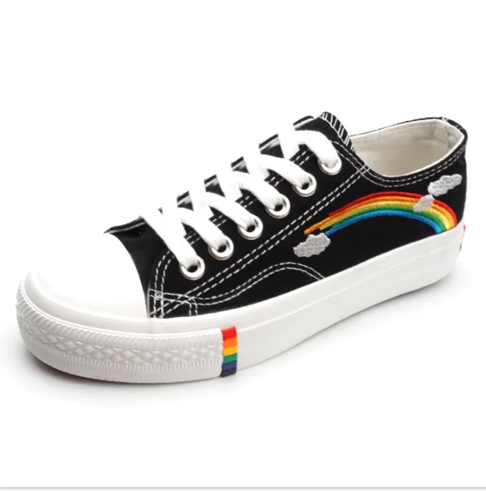 Rainbow Shoe Girls Fall 2020 New Casual Canvas Shoes Trendy Shoes Student  Sneakers - Buy Woman's Canvas Shoes,Customized Fashion Canvas,Flat Canvas  Shoes Product on 