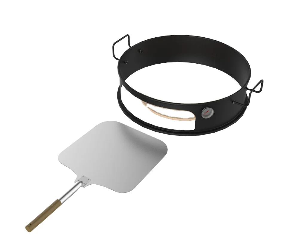 Bbq 22.5" Kettle Ring Pizza Insert And Pizza Pan Kit Buy Kettle Grill Pizza Insert,Pizza Pan