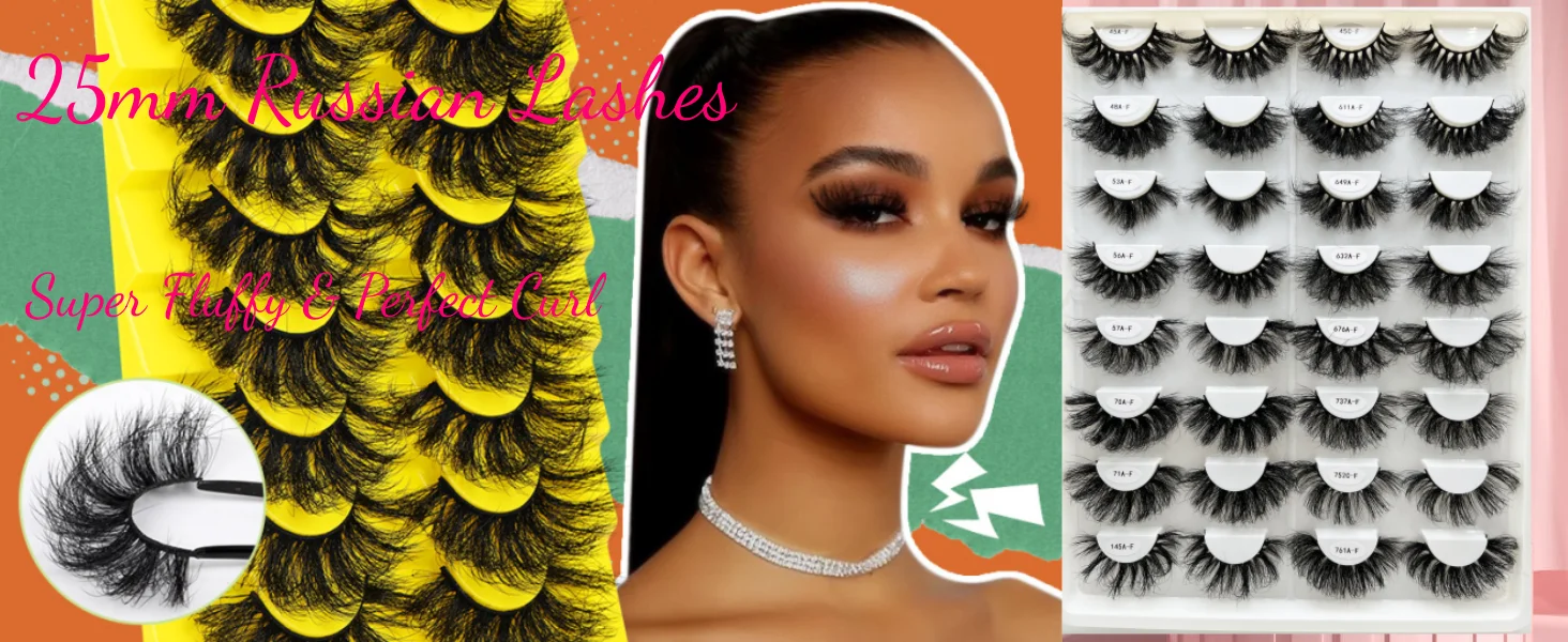 Lash Mink Lashes 25mm Mink Eyelash Fluffy Wholesale Pestaas Postizas Al