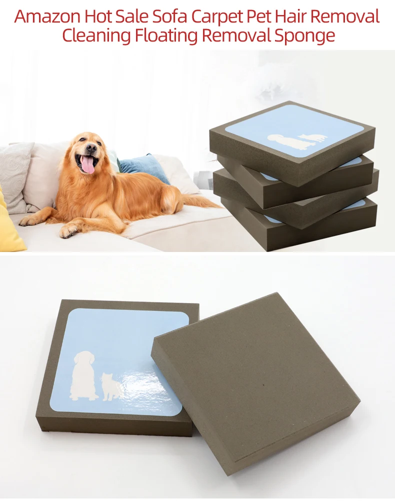 Sponge Brush Pet Hair Remover Cleaner Household Pet Cleaning Sponge