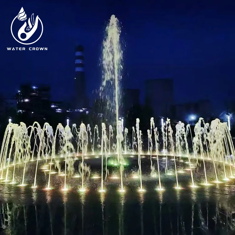 2026年製・コンテンポラリーでモダンかつエレガントな屋外庭園用噴水「ウォーターアクア」クラウンストーン装飾品（クラウンストーン付きウォーターフィーチャー）