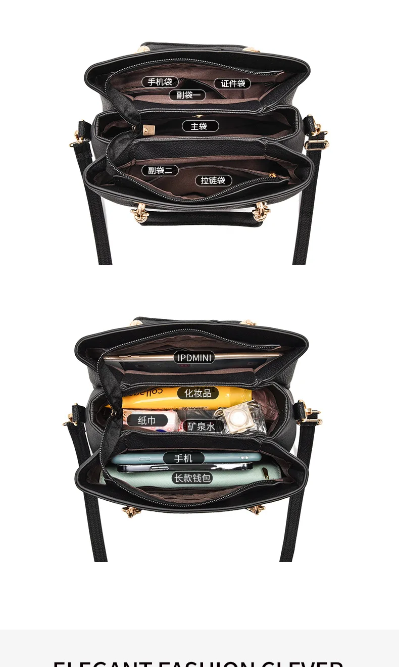 Wholesale High Quality Woman Handbag Trendy Fashion  PU Tote Bag  Single Shoulder Bag  for Women