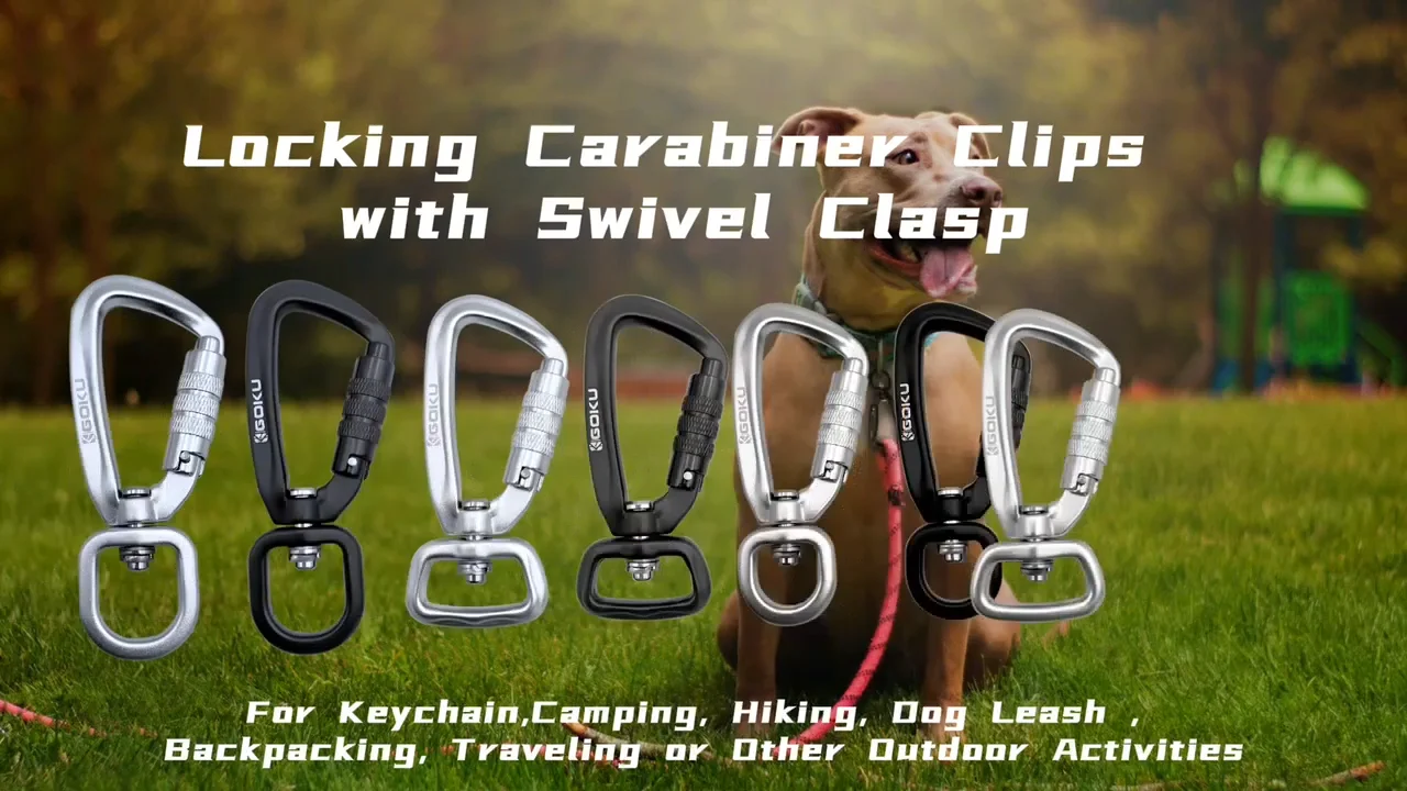 2023 Hot Multi Tool Hiking Aluminum Carabiner 4kn Swivel Carabiner Hook
