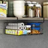 Cesta de almacenamiento plegable, negra, una