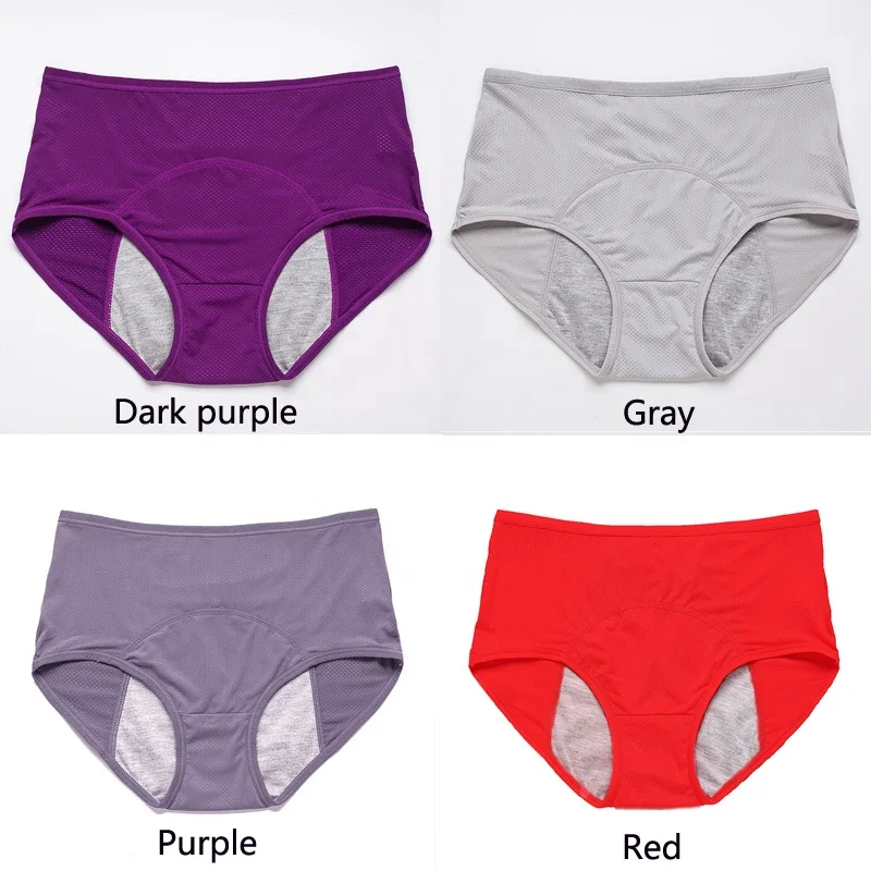 Menstrual Period Underwear Women Leak Proof Ladies Panties Brief Plus Size  L-8XL