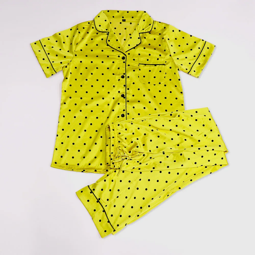 Free Sample Night Woman Two Piece Wholesale Custom Women's Sleepwear Plus  Size Women Pajama Set