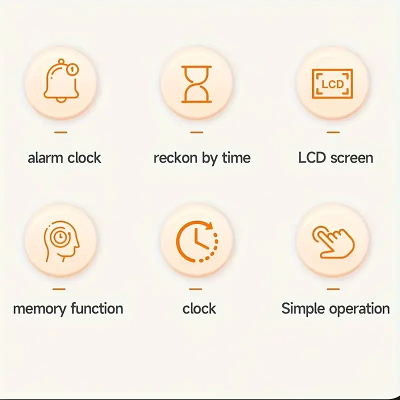 2024 Promotion Mini Portable Kitchen Timer Smart Electronic Countdown Magnetic Digital Timer With LCD Display