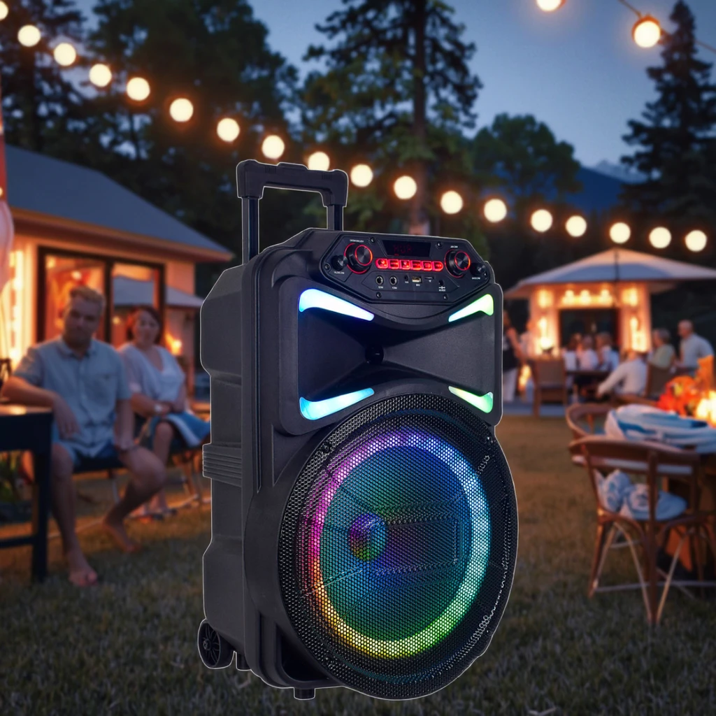 AILIPU Custom Own Mold 12 Inch Portable Subwoofer Bazooka Speaker with Fm Radio Sound bar with Subwoofer