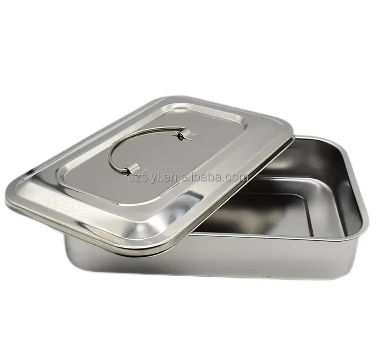 High Quality Medical 304 Stainless Steel Surgical Instruments Sterilization Tray