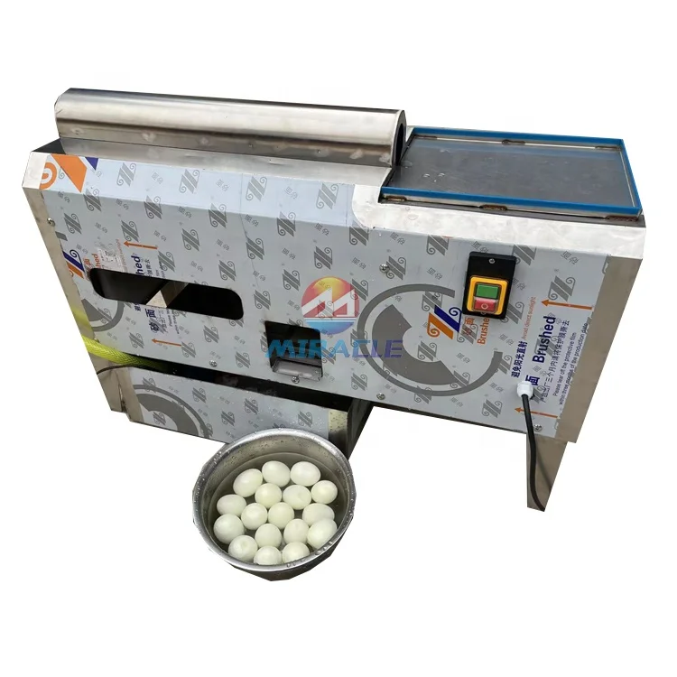Easy to Operate Nice Price Egg Shell Crusher and Peeler Hard Boiled Chicken Egg Peeling Machine