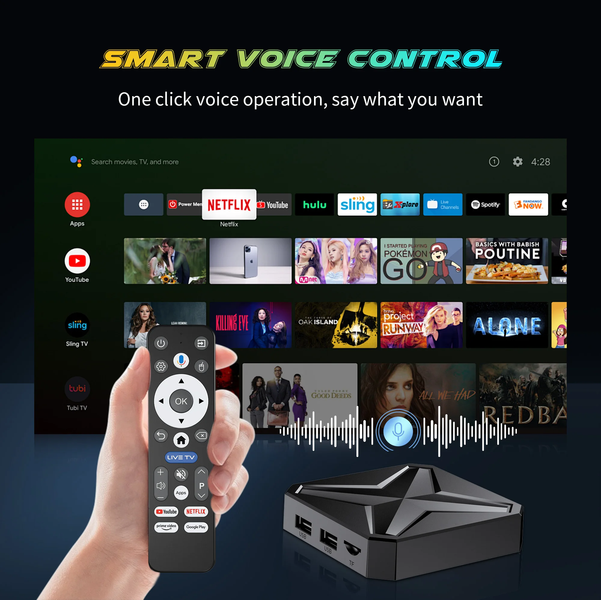 Android 14 TV Box Q1 MINI - 4K RK3518 Quad Core Smart Player