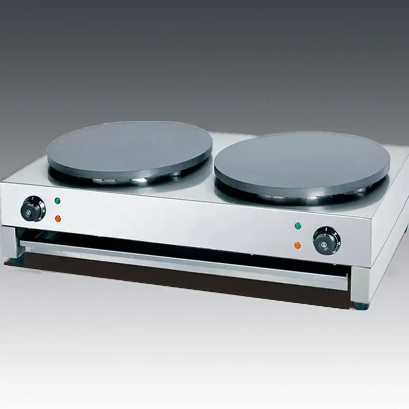TEBAK Machine Crepe Makers Hot Plate Industrial Electric Crepe Making Machine Rotating Crepe Maker
