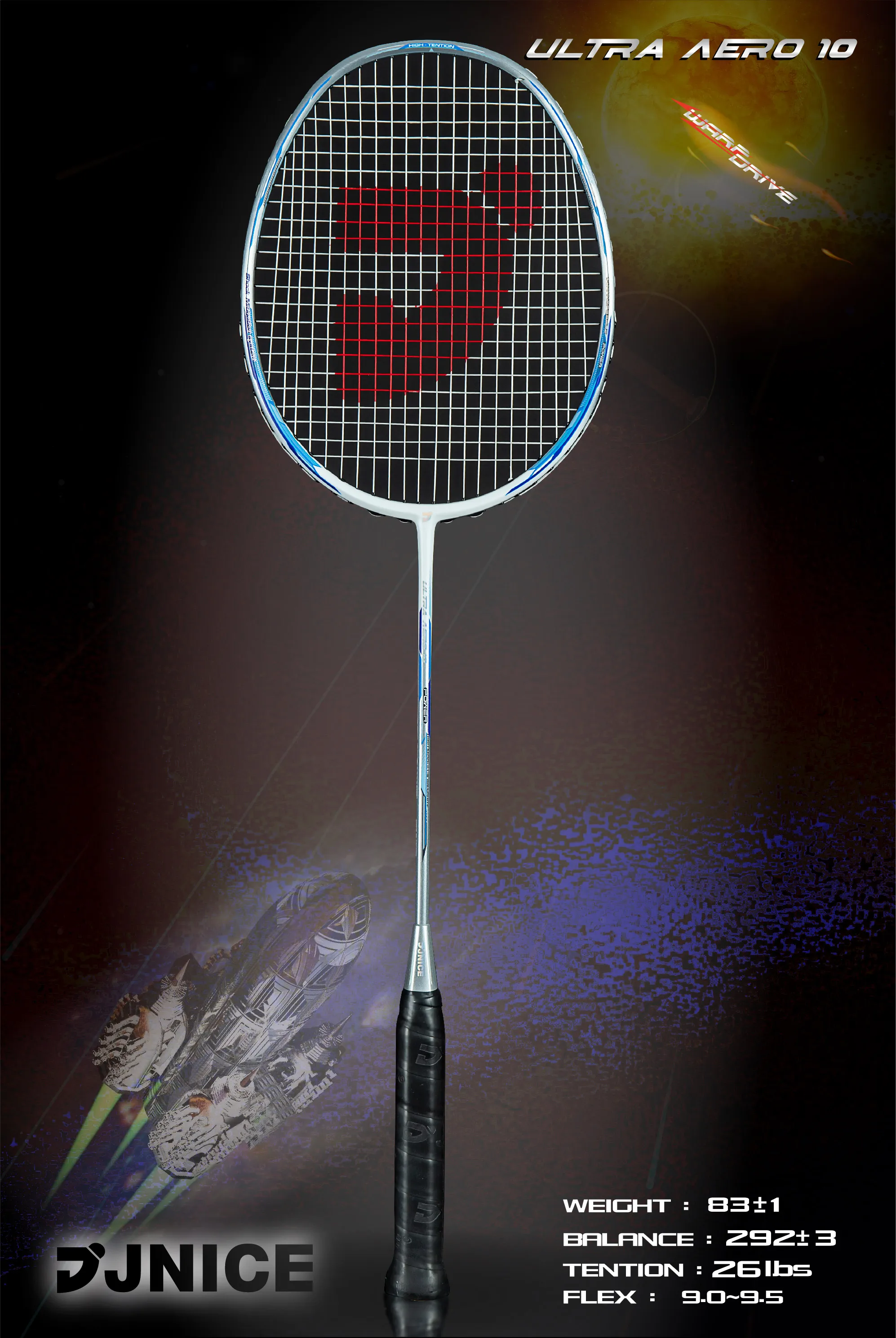 Jnice Ultra Aero 10 Lightweight Badminton Racket For Amateurs