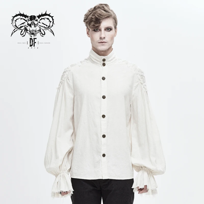 Alibaba.com: DEVIL FASHION SHT04802 Gothic casual shirt, full puff