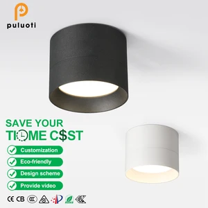 Commercial Indoor Ceiling LED Spot Light 90mm*70mm IP20 5w 7w 9w Modern Style Aluminum Cylinder Downlight Surface Mounted