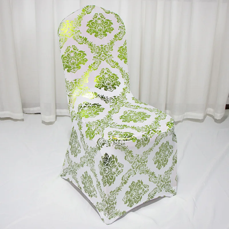 Высококачественный модный элегантный полноразмерный полностью Эластичный чехол для стула с горячим тиснением отеля банкета мероприятия свадьбы вечеринки