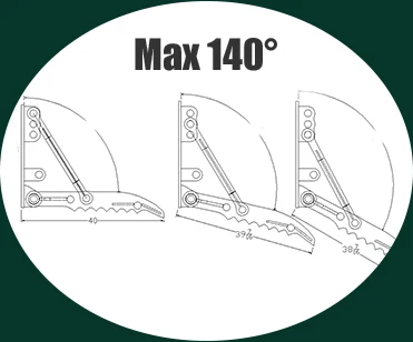 1-50 Ton Excavator Bucket Thumb Q345B Weld On Thumb For Excavator