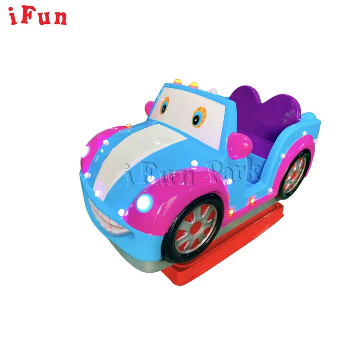 Ifunpark Coin Operated Arcade Game Machine Fiberglass 2 Player Car Kiddie Rides