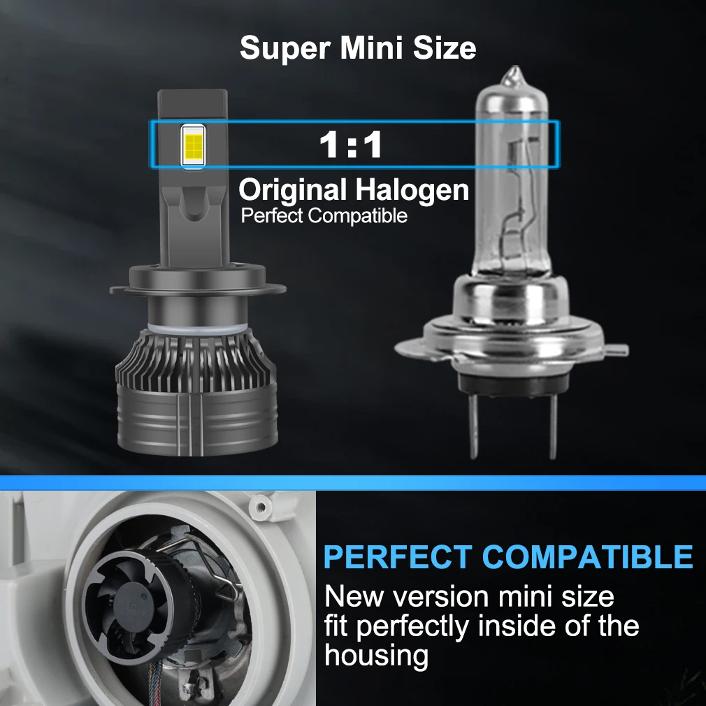 Xstorm Car Led H4 Headlight Bulbs 100W 25000LM 6000K Auto Headlamp H1 H7 H11 9005 9006 9012 Led H4 Lamps