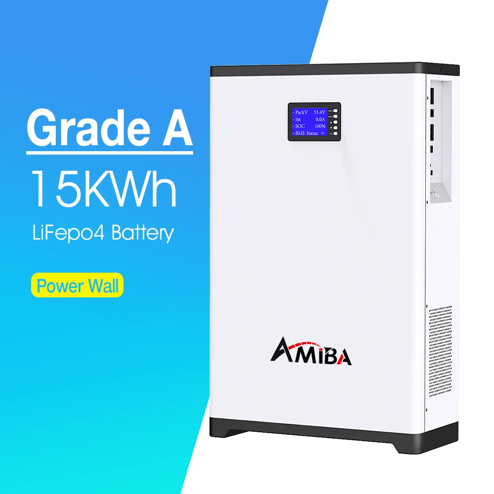 Powerwall 48V Solar Battery Energy Storage 51.2V 100ah 200ah 5Kw 10Kw 20Kw Wall Mount Lifepo4 Lithium Ion Battery