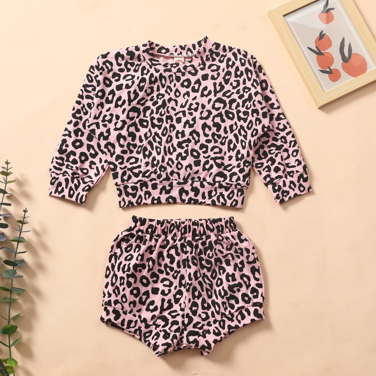 Wholesale Trendy Girl Clothes Leopard 