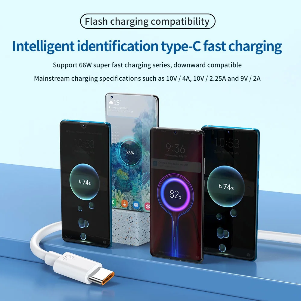 Usb Super Fast Charging Cable Type a to C Cable Telephone Portable Type C for Oneplus