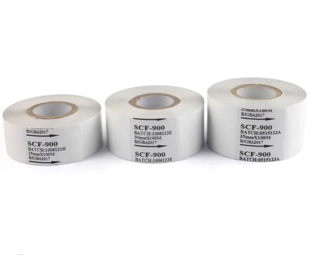 White SCF900 Coding Machine Ribbon 35/25/30mm 100m Thermal Transfer Heat Transfer Ribbon