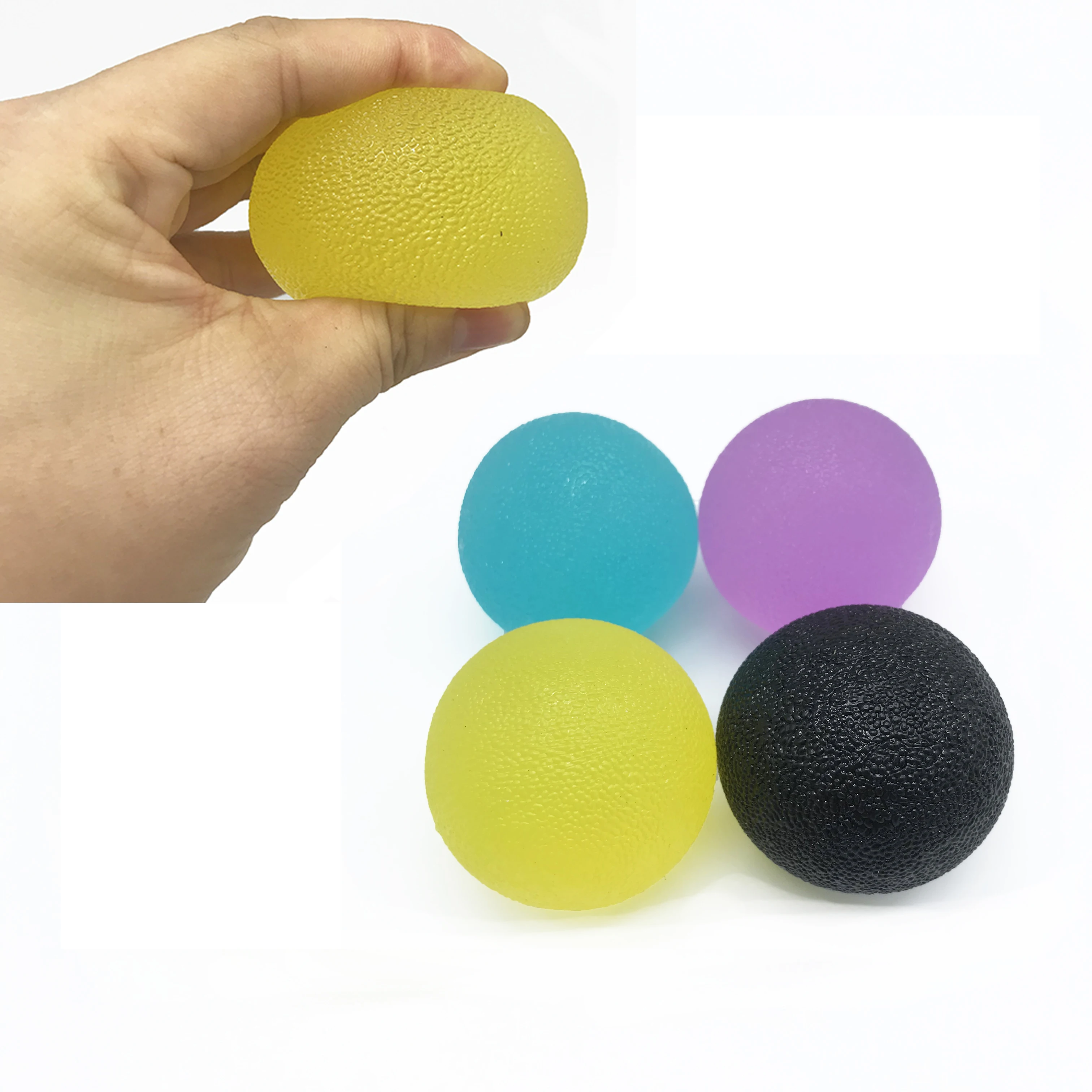 3 level Resistance TPE  Hand Muscle Relax Fitness workout Finger Grip Ball Trainer Toy for Stress relieving