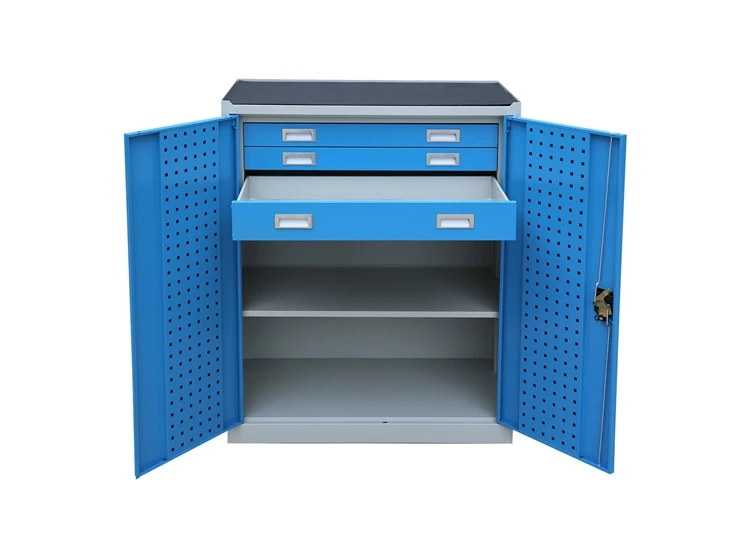 Blue Tool Cabinet Factory Wholesale Tools Set Storage Container Garage Steel Workzone Cabinet Heavy Duty Tool Cabinet