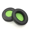 Black leather+green oval