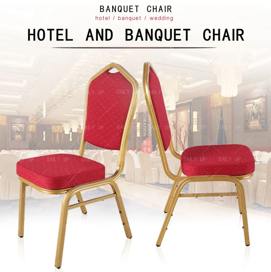 Factory Sale Stacking Banquet Chair Steel Frame And Classic Style Chair Low Price Stackable Hotel Chair For Wedding And Dining