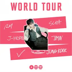 10CM KPOP JUNGKOOK JIN JIMIN WORLD TOUR Acrylic Stand Figure J
